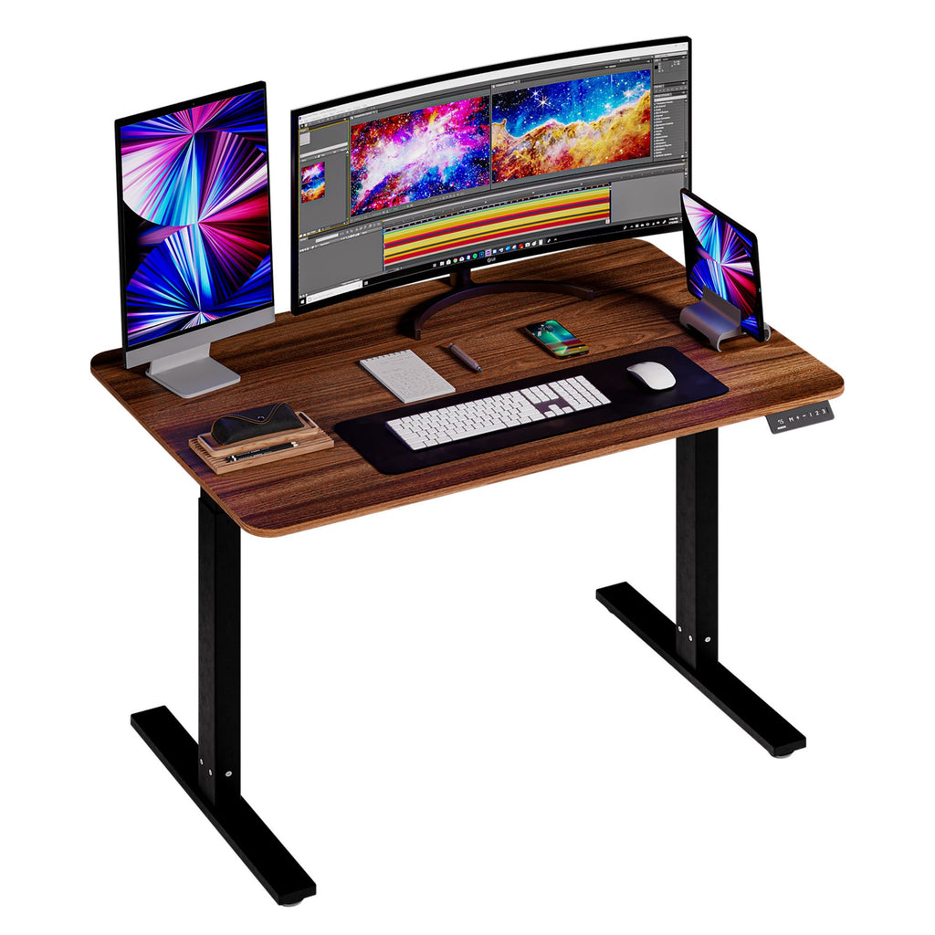 El escritorio elevable más vendido de  es ideal para trabajar con el  Mac y viene con diferentes accesorios