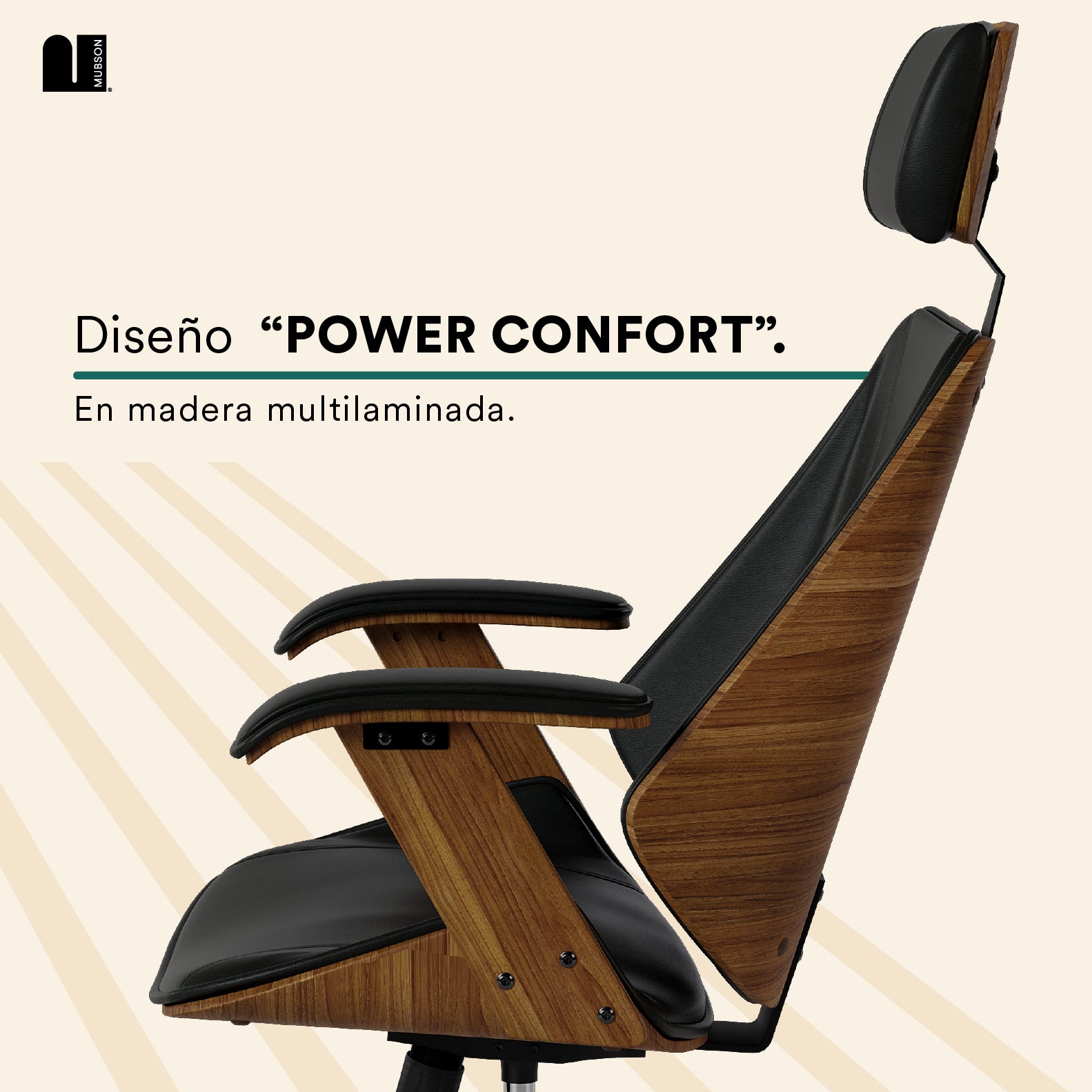 MUBSON Silla de Oficina Ergonómica Elan