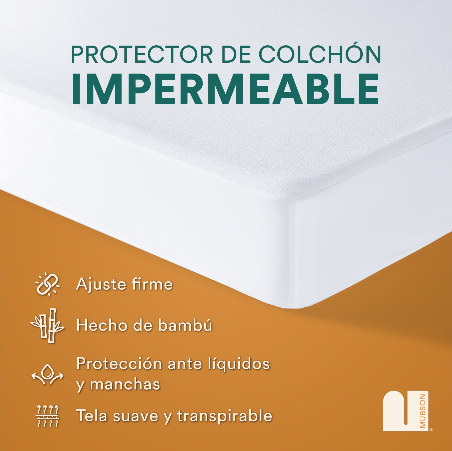 Cubre Colchon. Protector de Colchon Impermeable e Hipoalergenico