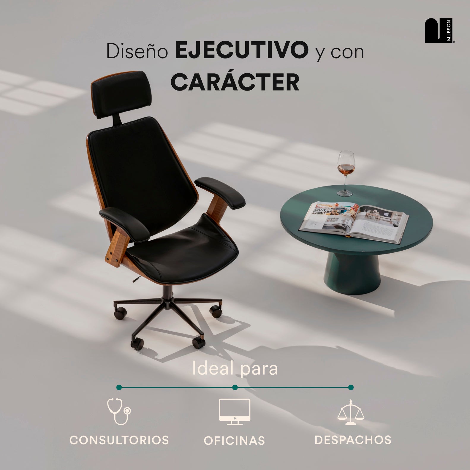 MUBSON Silla de Oficina Ergonómica Elan