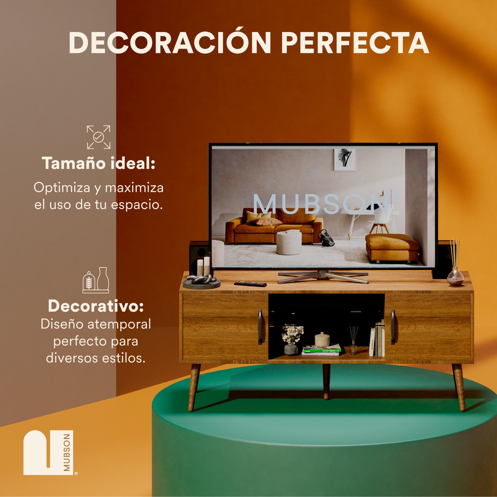 Mesa para TV. Centro de Entretenimiento Marena