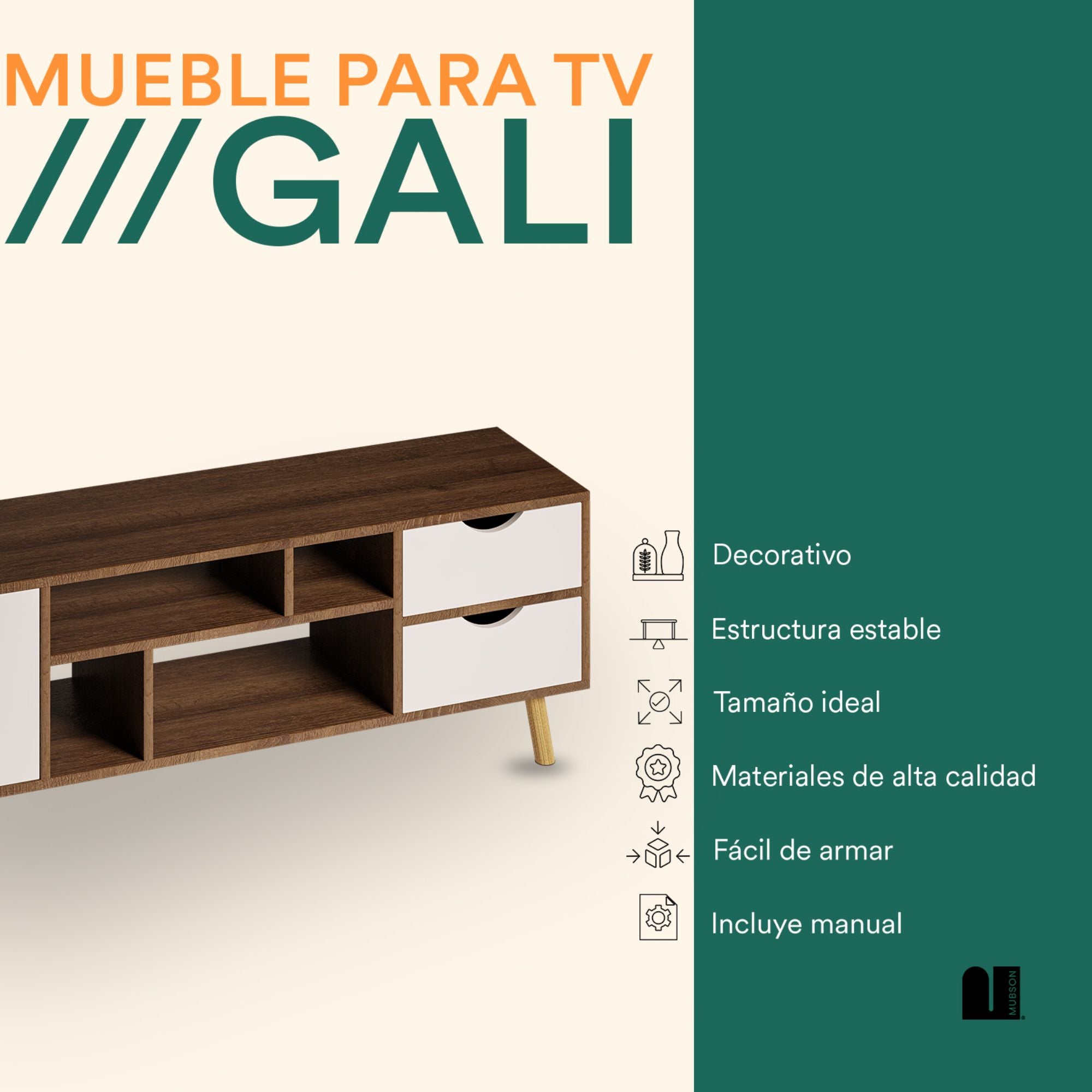  Muebles De TV Y Multimedia De Entretenimiento - Café / Muebles  De TV Y Multimedi: Hogar Y Cocina