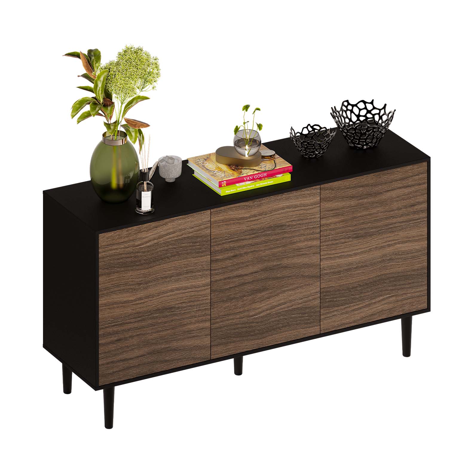 Credenza Recibidor para Sala 154x80x40 cm, Recámara o Pasillo Gleza