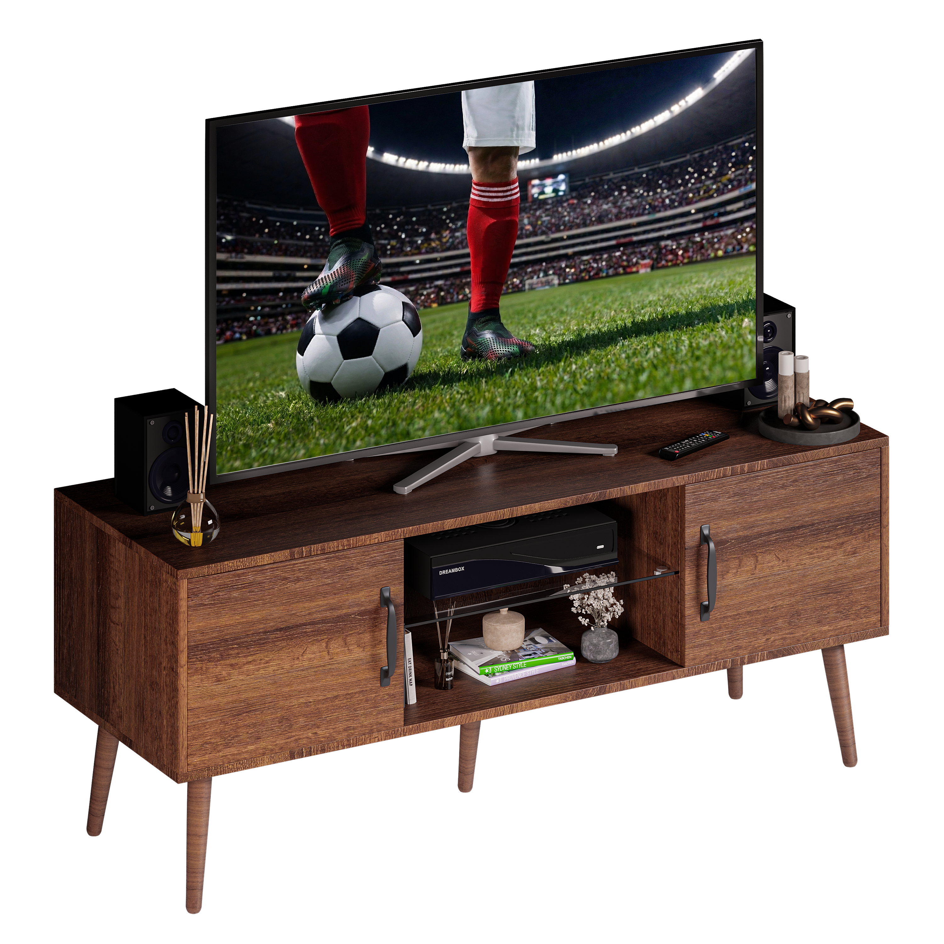 Mesa para TVs de 40 a 55 pulgadas. 120x40cms Marena