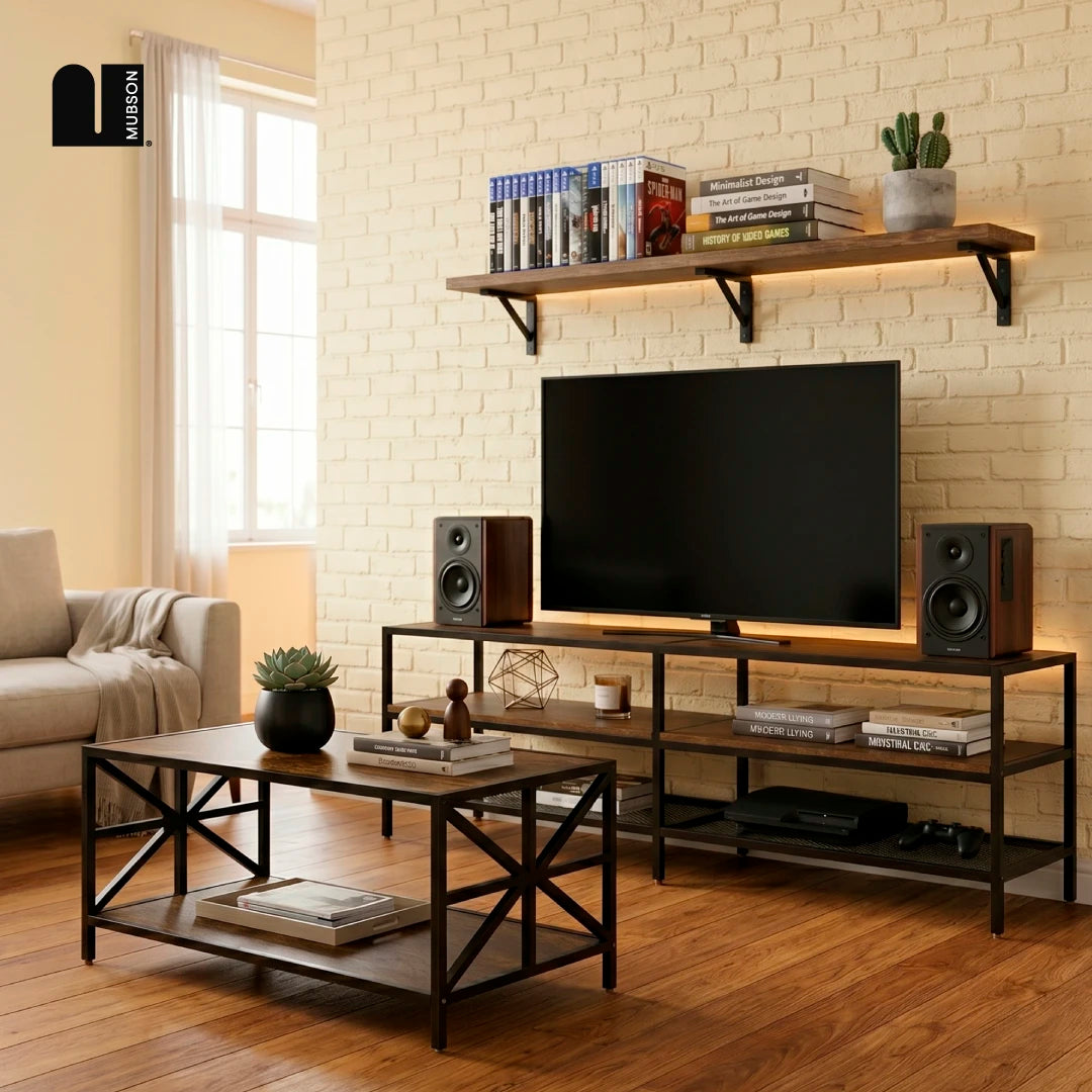 Centro de Entretenimiento - Mesa para TV Zakim + Mesa de Centro Shaula