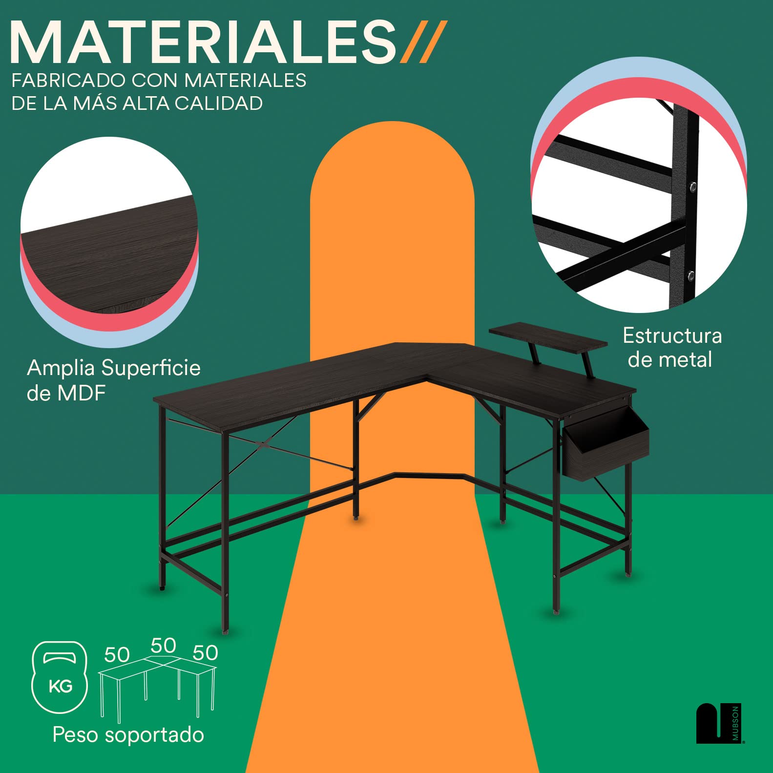 Escritorio en L + Silla Ergonomica Astra (Set Up Completo)