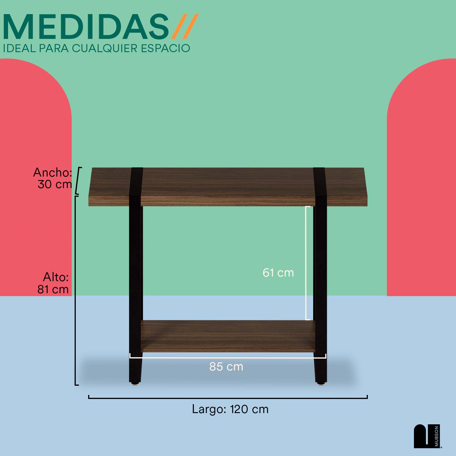 Credenza Recibidor para Sala, Recámara o Pasillo Renna