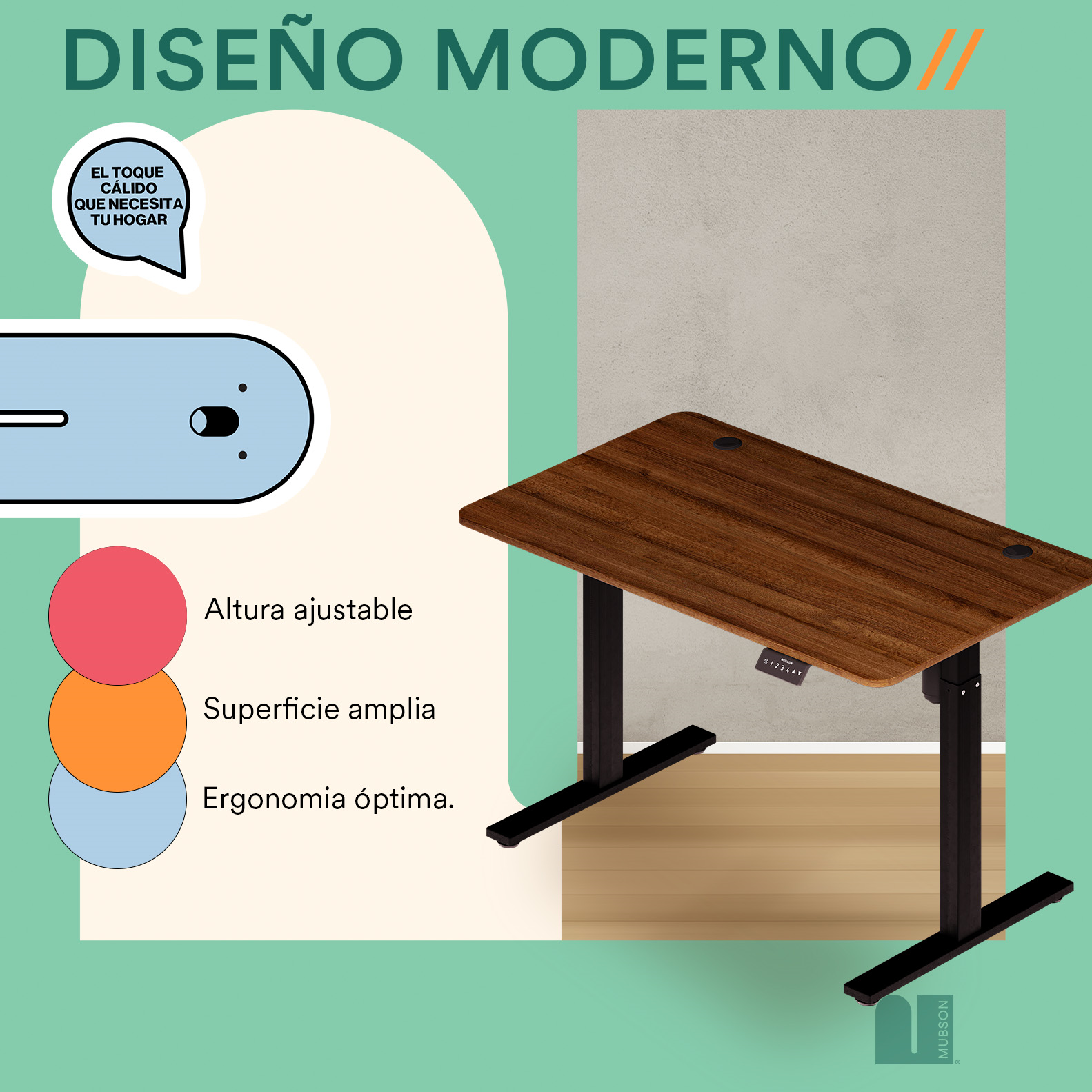 Mubson Escritorio Elevable Automatico. Escritorio Gamer Grim