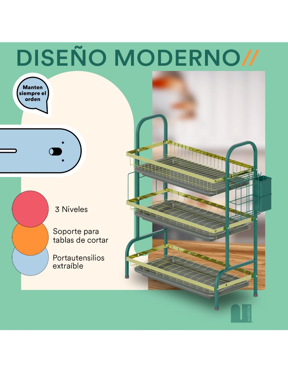 Escurridor de trastes de Acero Inoxidable. Escurreplatos Frego