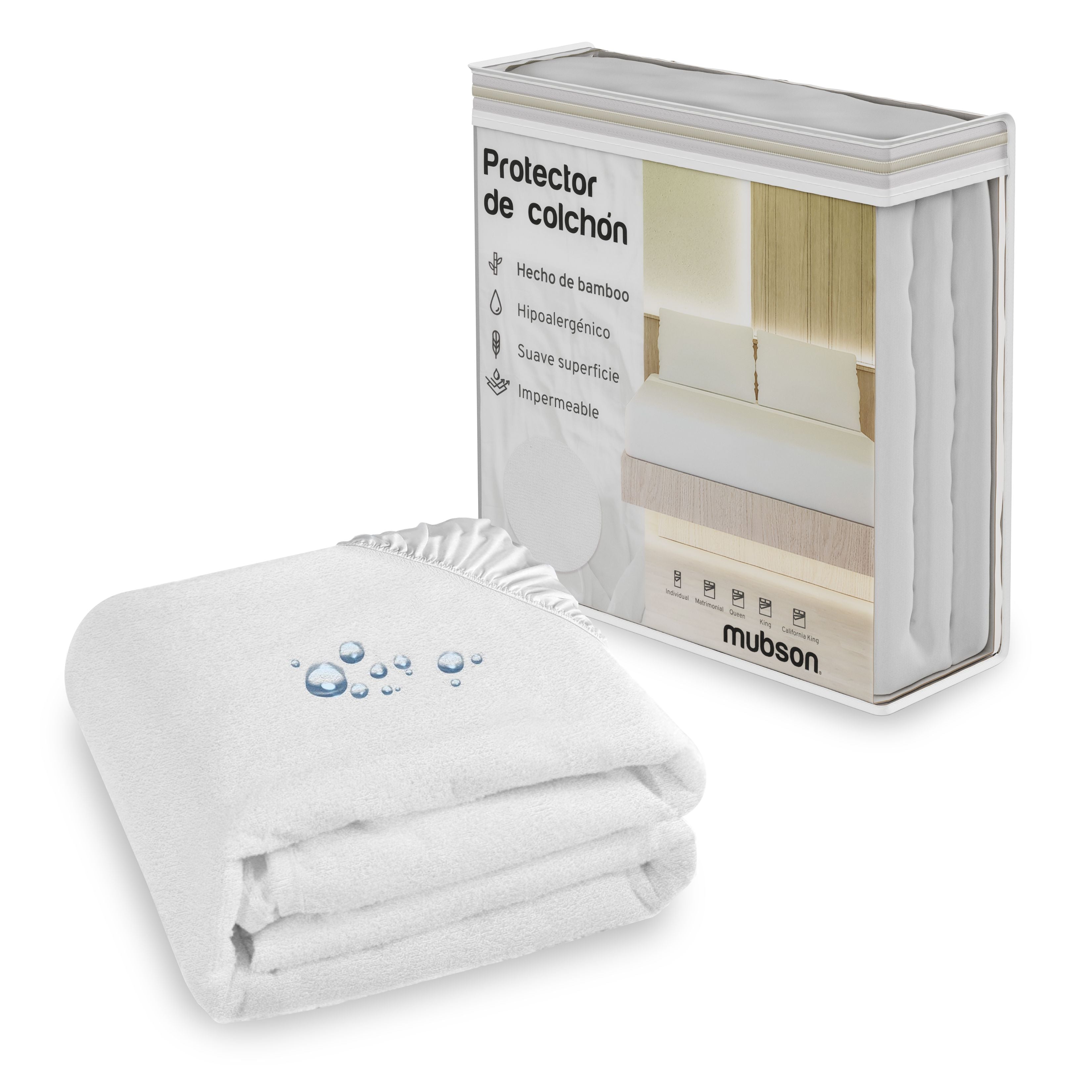 Protector impermeable de colchón para incontinencia 70 x 90 cm - Abubu